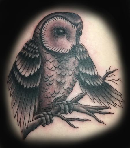 Tattoos - Owl TATTOO - 106408